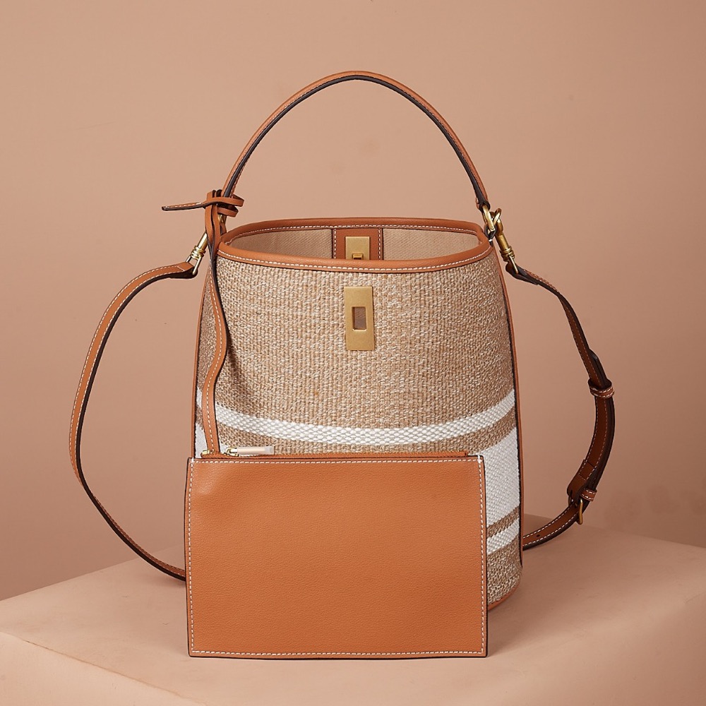 Anonymous Cammie Bucket Bag Tweed Large No Brand (Tas Kulit)