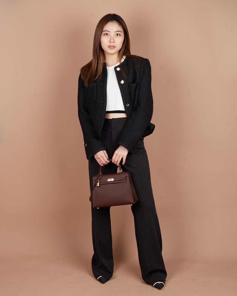 Anonymous Cara Bag K28 Taiga Leather GHW (NST) No Brand (Tas kulit)