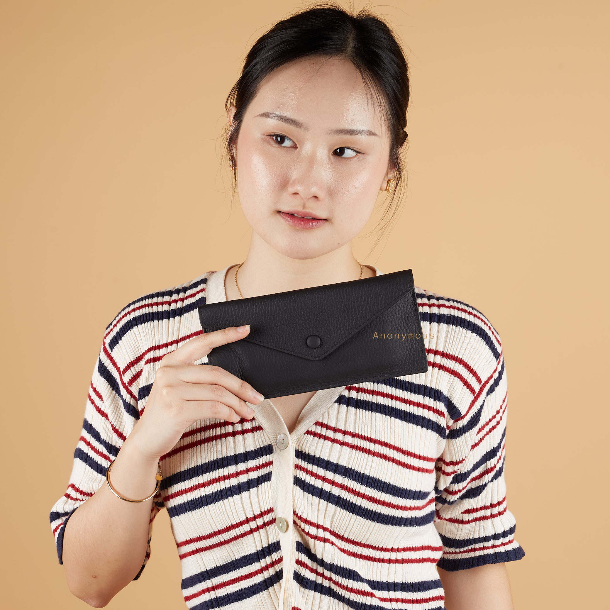 Anonymous Vee Slim Long Wallet Togo No Brand (Dompet Kulit)