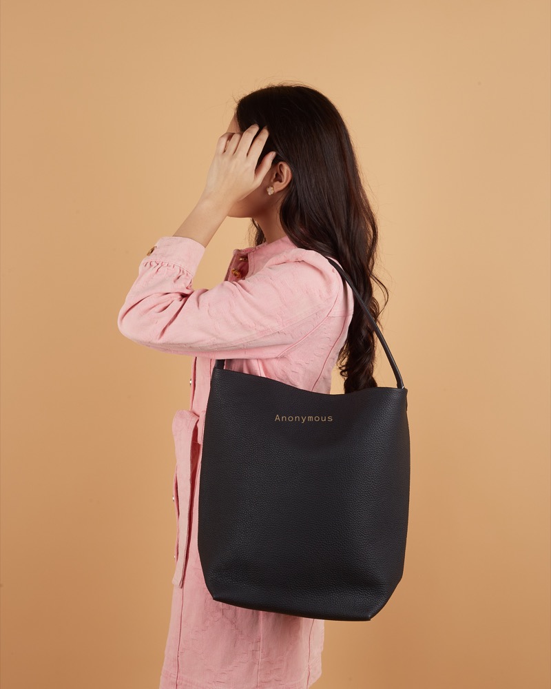 Anonymous Mica Tote Bag Small Grained Leather No Brand (Tas Kulit)