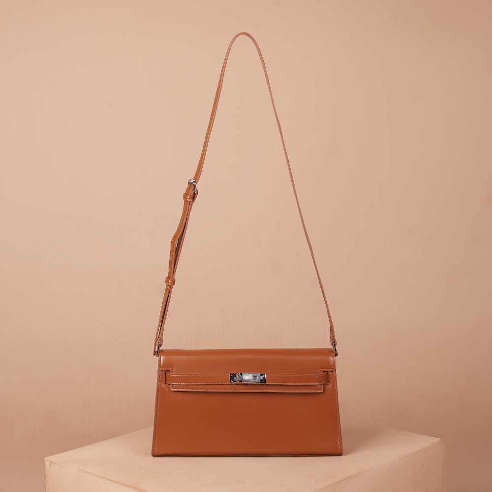 Anonymous Brielle Double Straps Bag Bag 27.5 Box Leather No Brand (Tas Kulit)