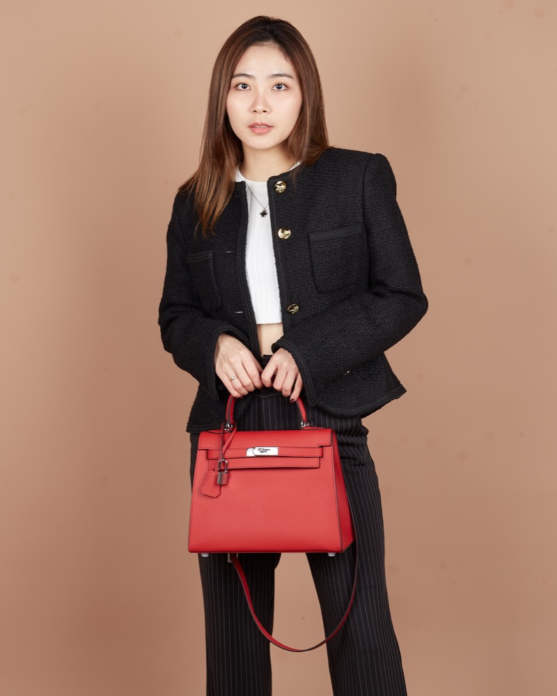 Anonymous Cara Bag K28 Taiga Leather GHW (NST) No Brand (Tas kulit)