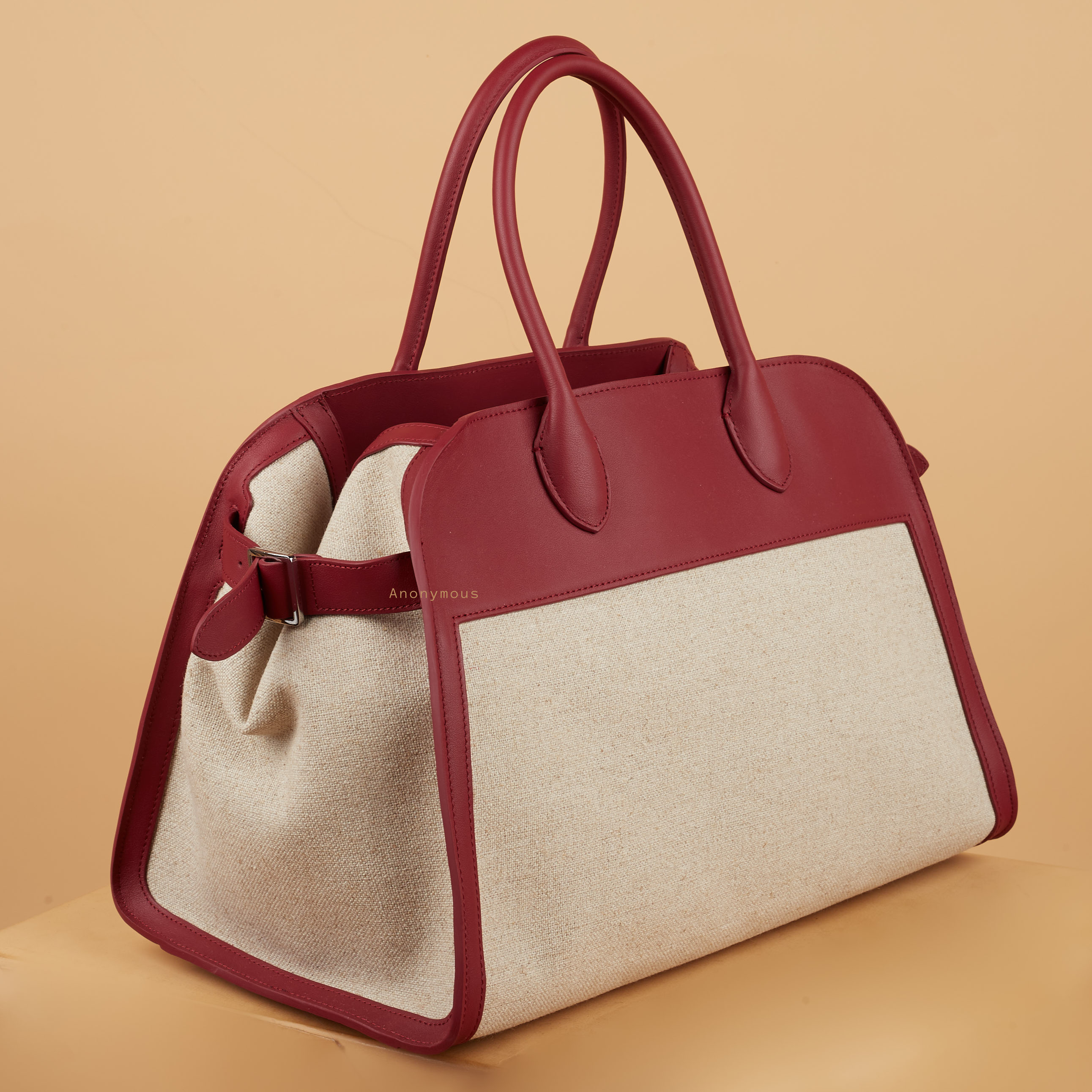 Anonymous Monthy Tote Bag 39 Leather Encru No Brand (Tas Kulit)
