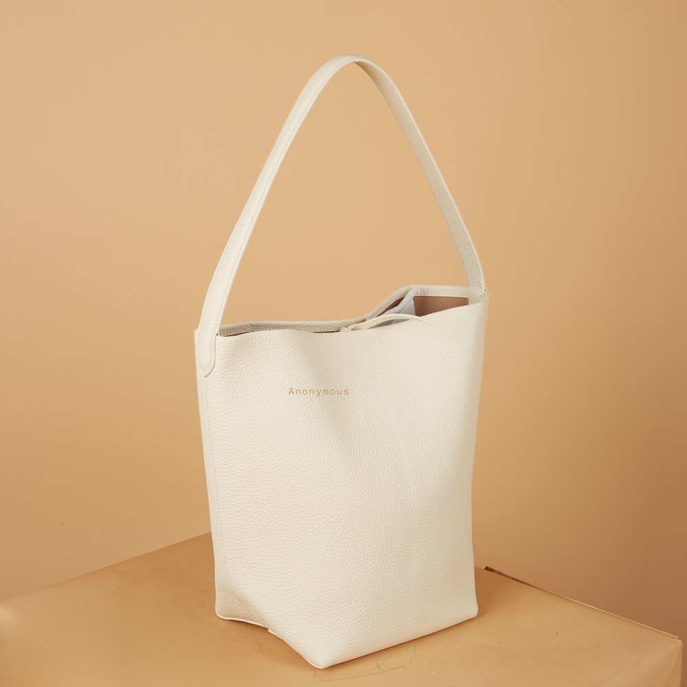 Anonymous Mica Tote Bag Small Grained Leather No Brand (Tas Kulit)