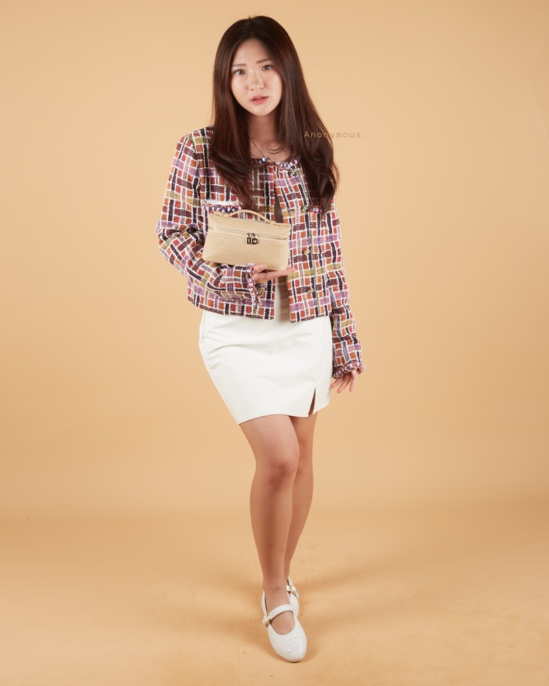 Lola Bag L19 Raffia Wool No Brand (Tas Kulit)