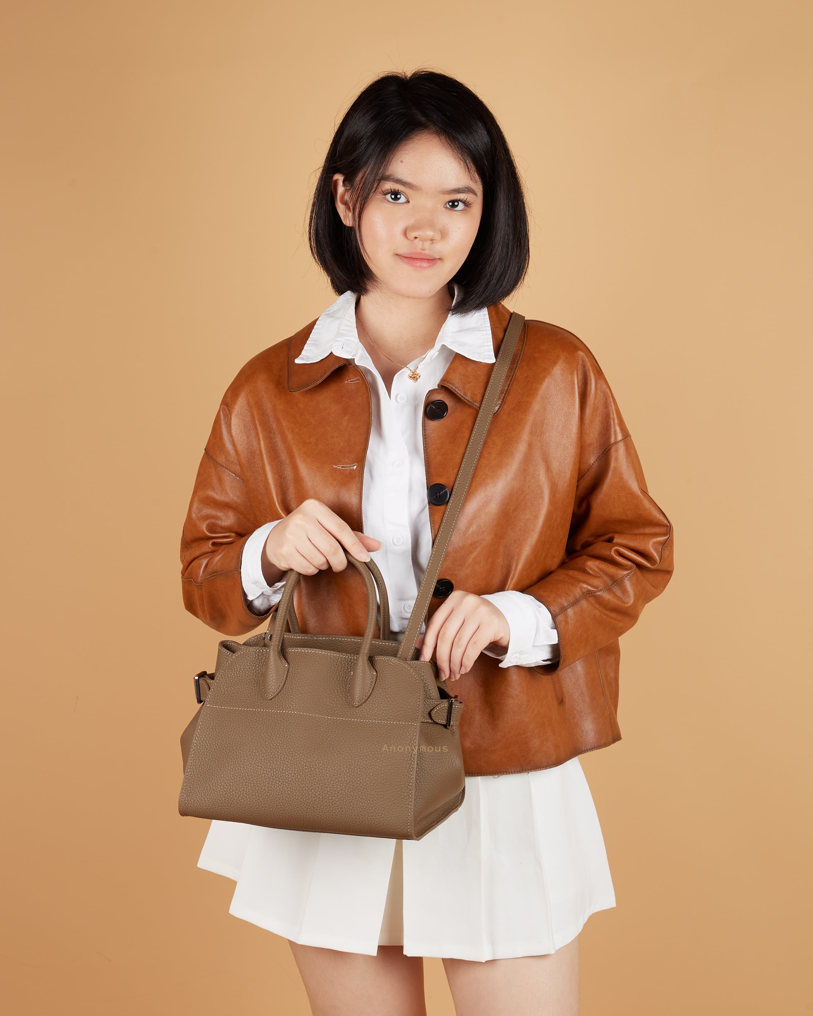 Anonymous Monthy Tote Bag 26 Togo Leather No Brand (Tas Kulit)