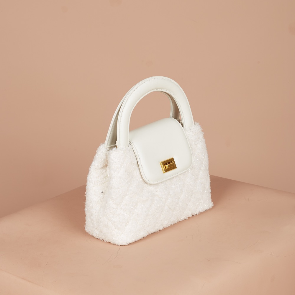Anonymous Carla Tweed Wool Top Handle No Brand (Tas Kulit)