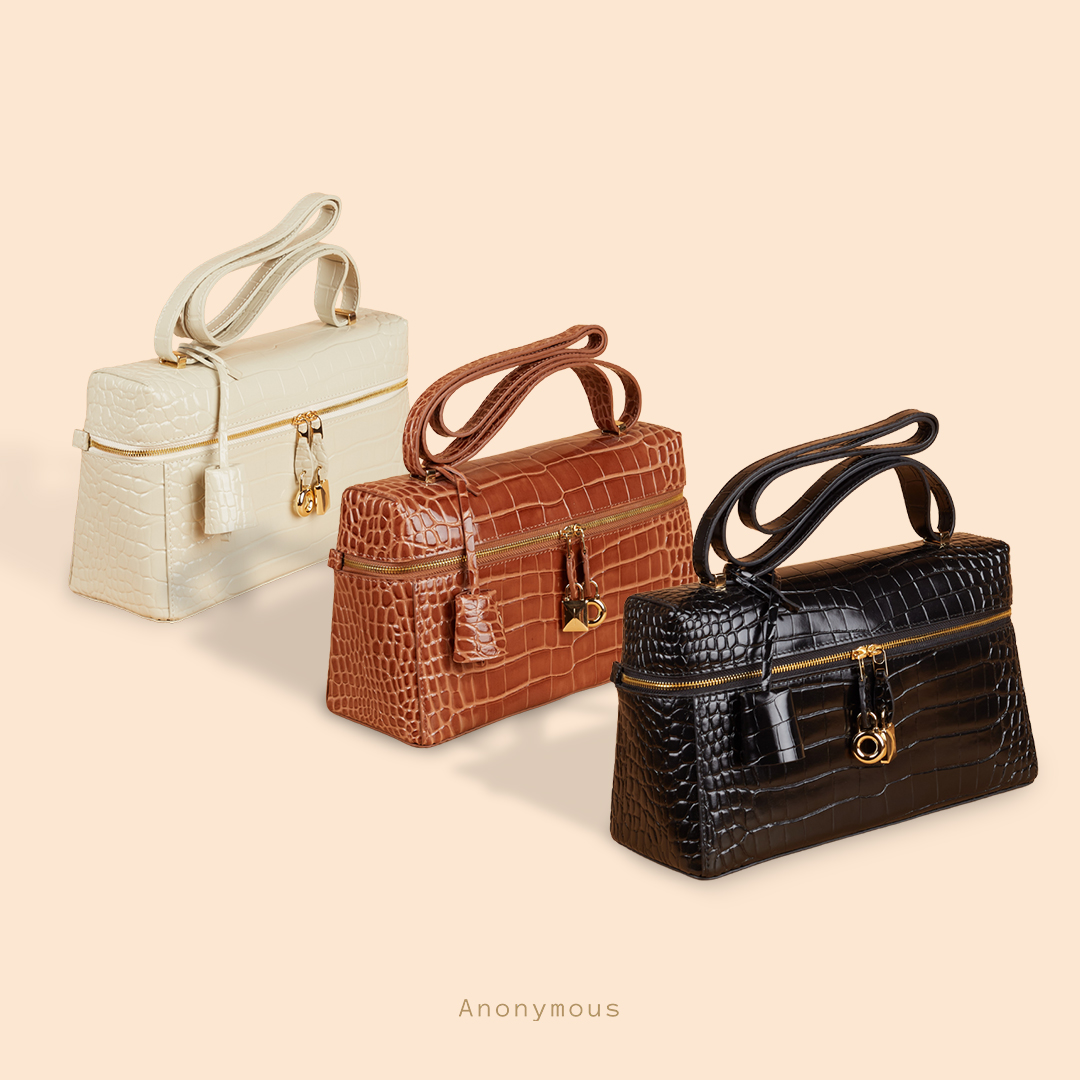 Anonymous Bianca 27 Croco Embosse Leather No Brand (Tas Kulit)