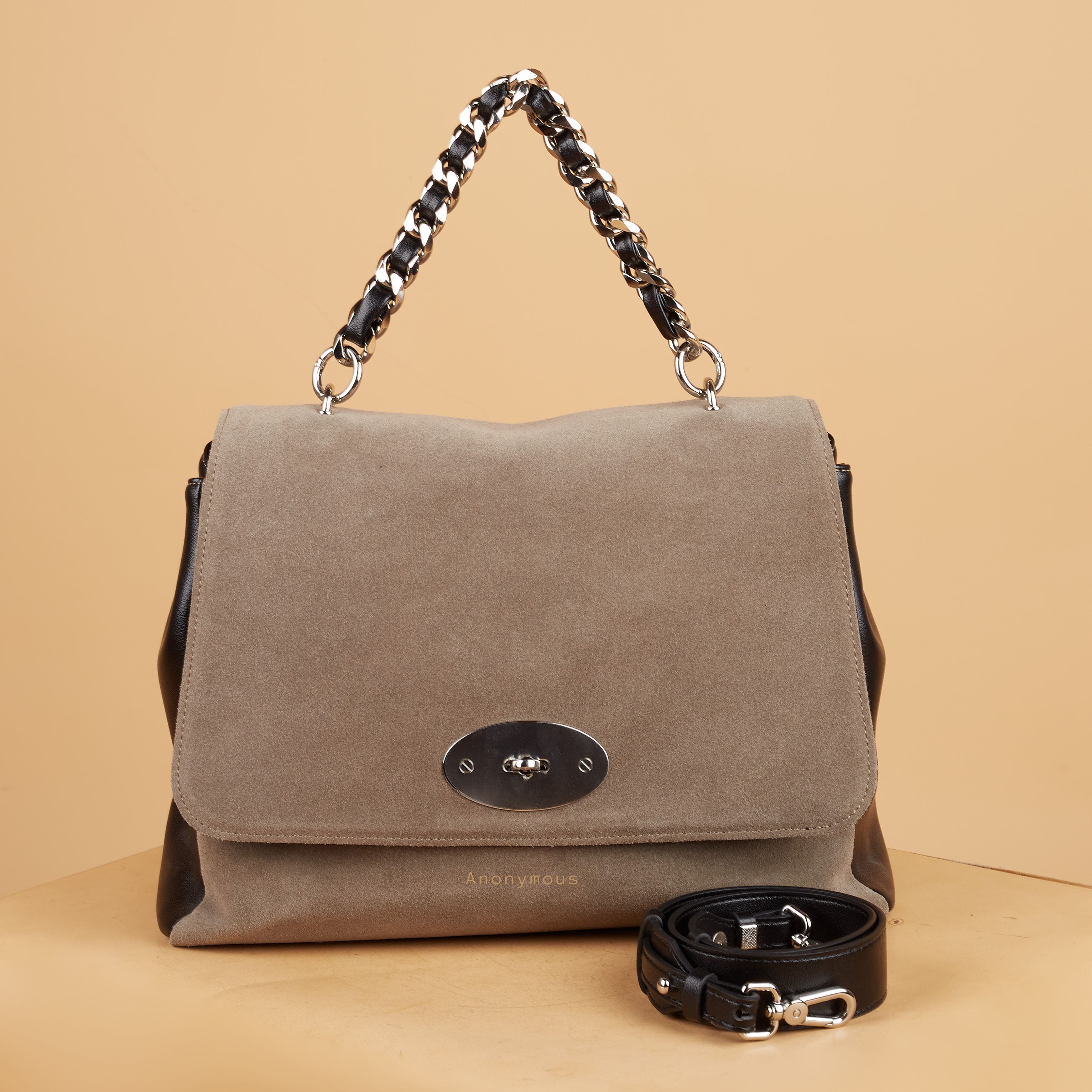 Anonymous Isla Double Straps Swift Suede Leather (No Brand)