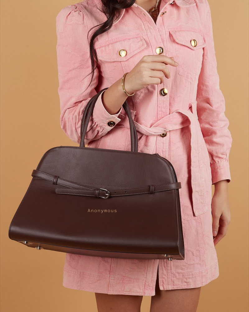 Anonymous Thania Top Handle Bag Swift Leather Large No Brand (Tas Kulit)