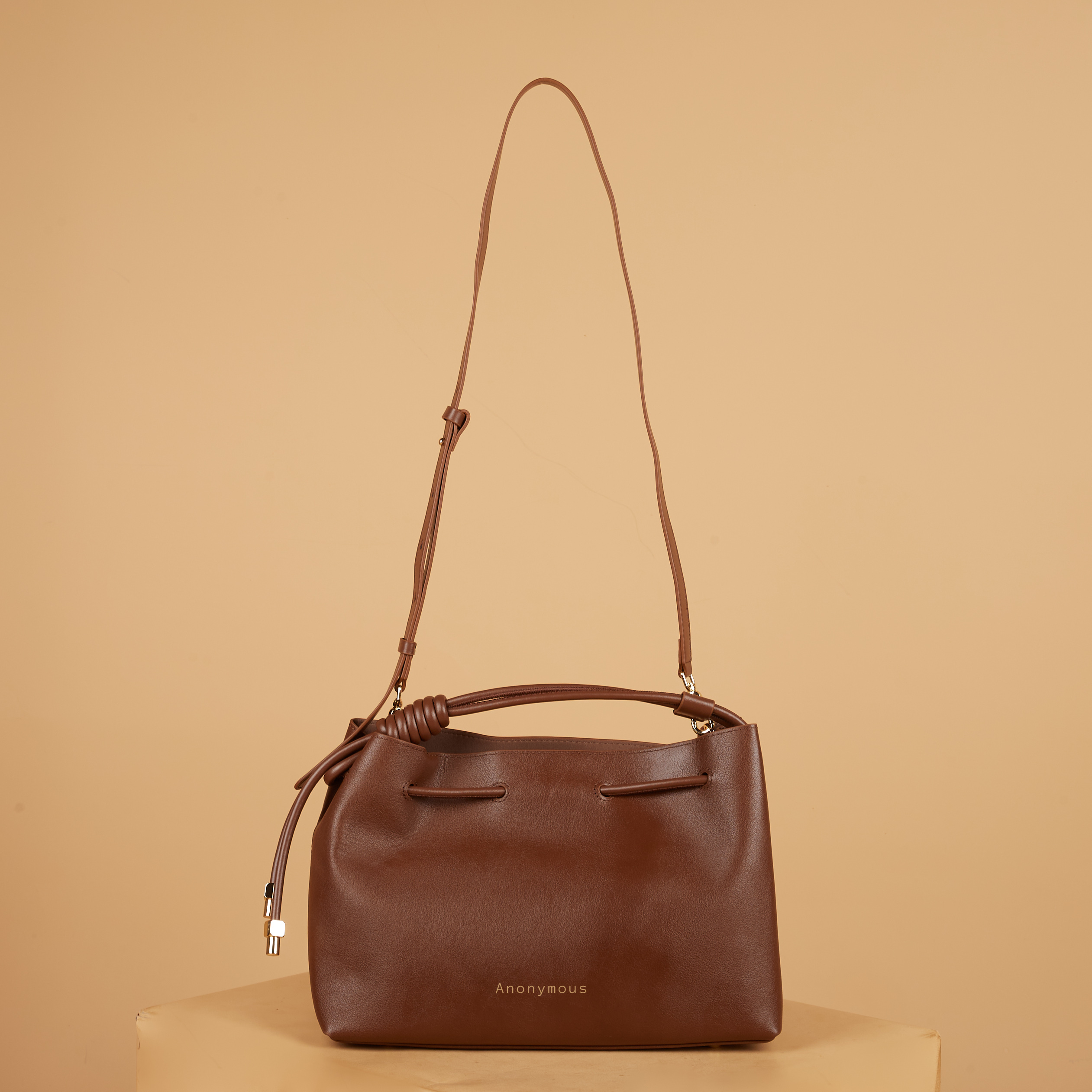 Anonymous Melia Drawsting Bag Leather No Brand (Tas Kulit)
