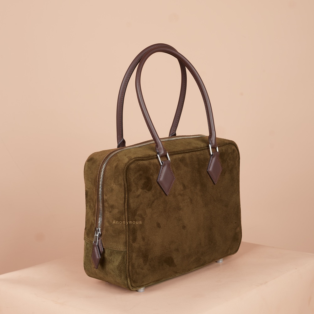Anonymous Amizza Plum 32 Suede Leather No Brand (Tas Kulit)