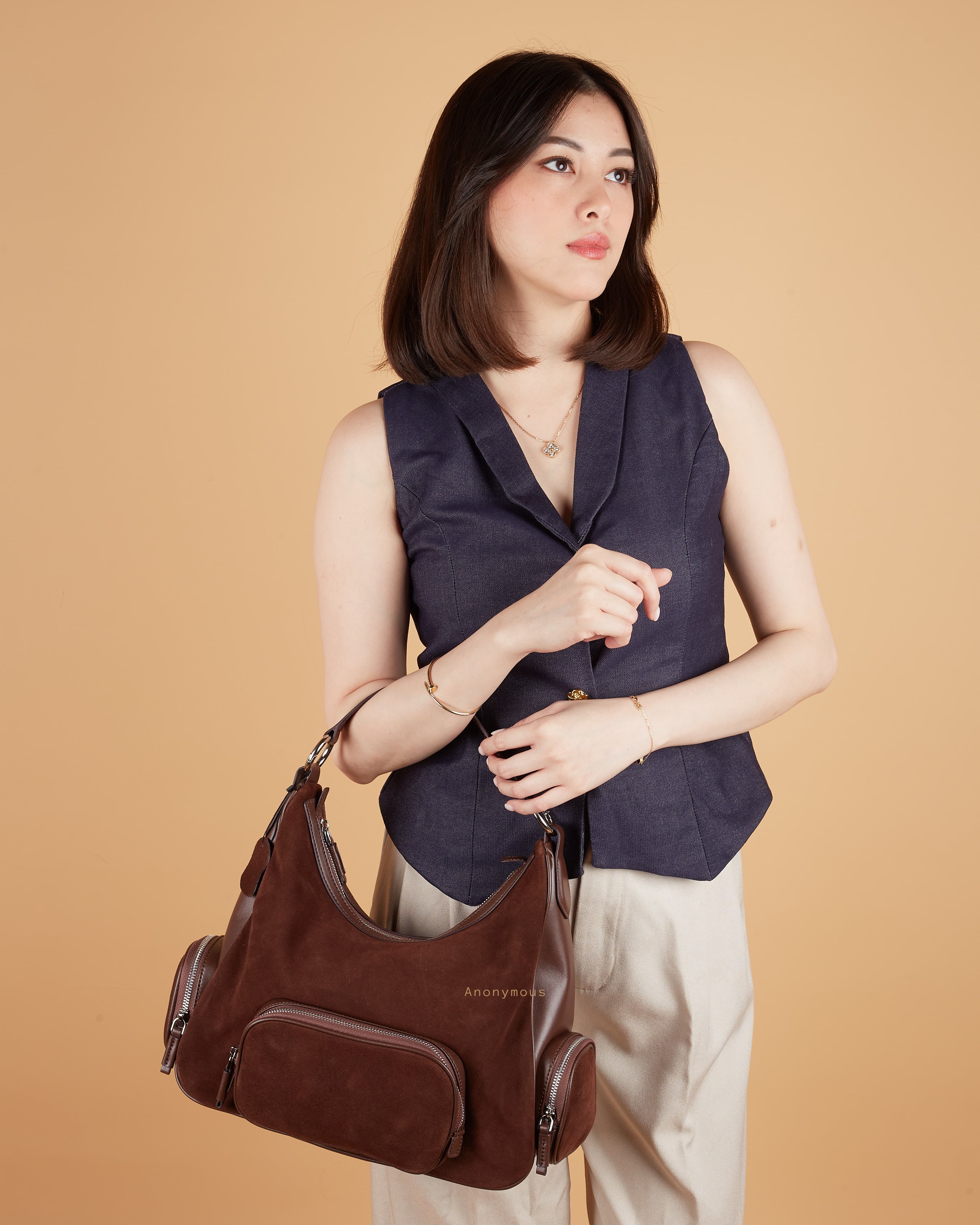 Anonymous Denada W/ 2 Pockets Suede Leather No Brand)