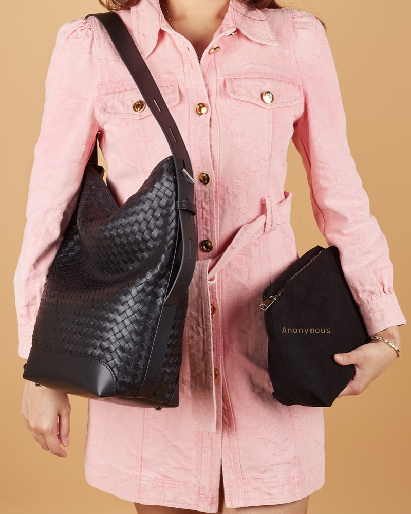 Anonymous Michio Tote Bag Swift Leather Matte No Brand (Tas Kulit)