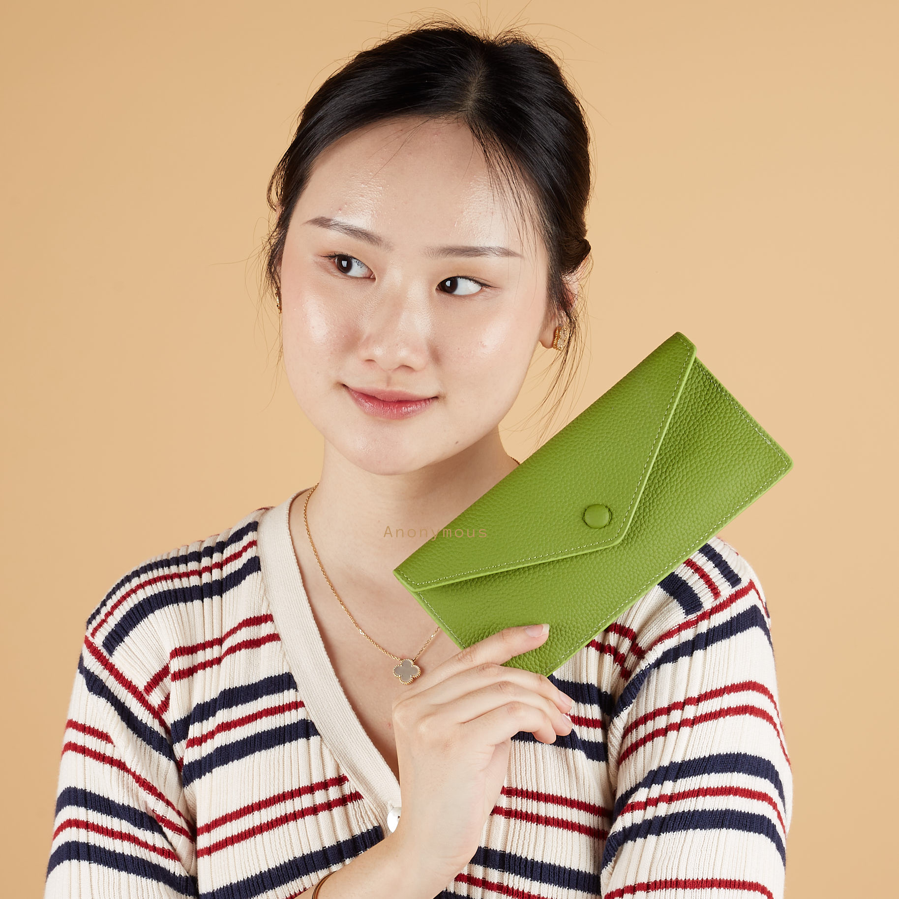 Anonymous Vee Slim Long Wallet Togo No Brand (Dompet Kulit)