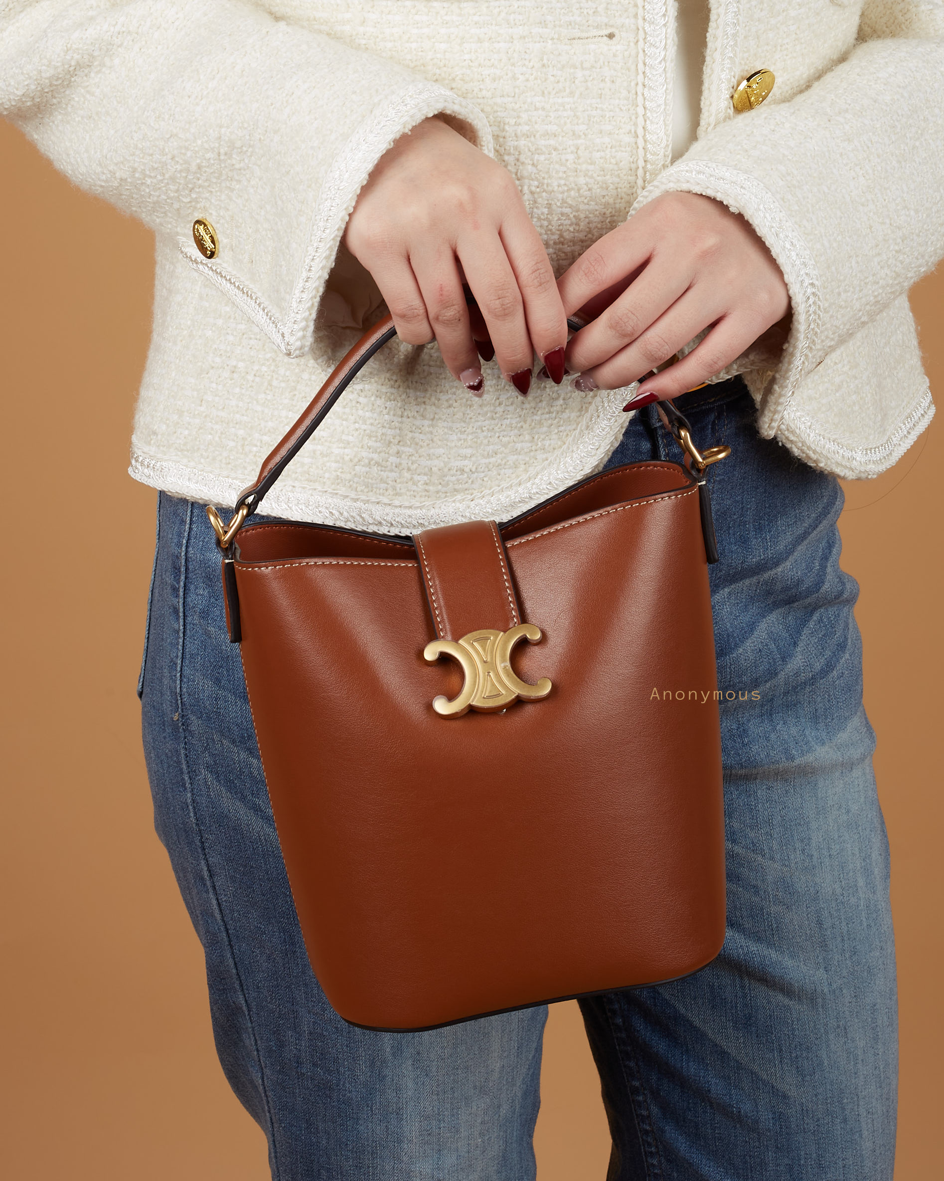 Anonymous Niky Bucket 18 Swift Leather GHW No Brand (Tas Kulit)