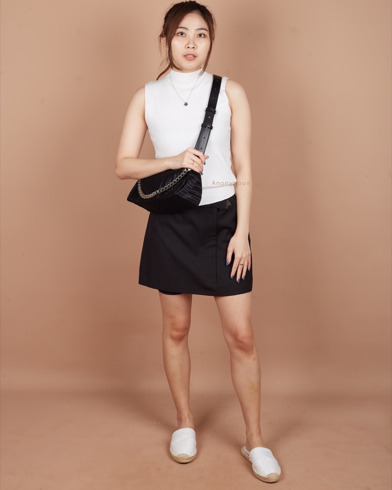 Anonymous Celci Satin Shoulder Bag (No Brand)