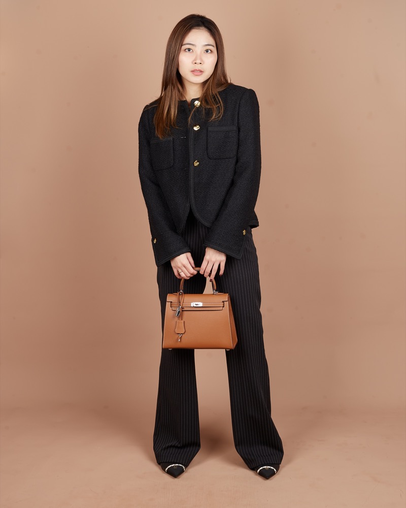 Anonymous Cara Bag K28 Taiga Leather GHW (NST) No Brand (Tas kulit)