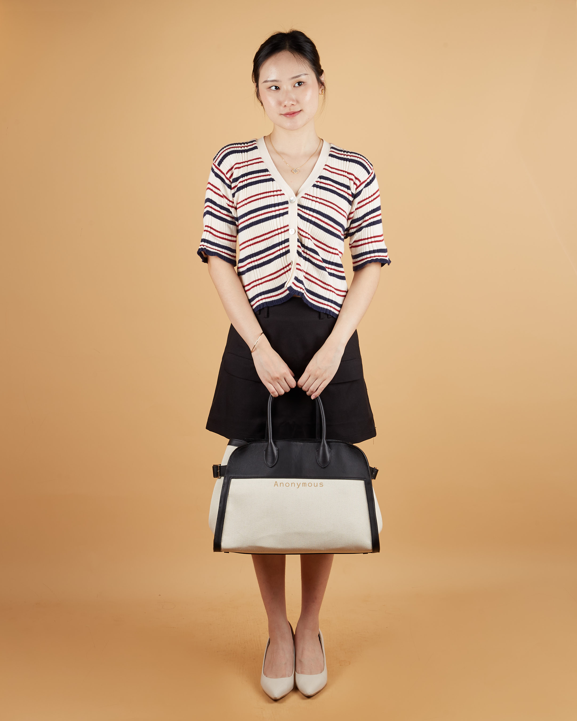 Anonymous Monthy Tote Bag 39 Leather Encru No Brand (Tas Kulit)