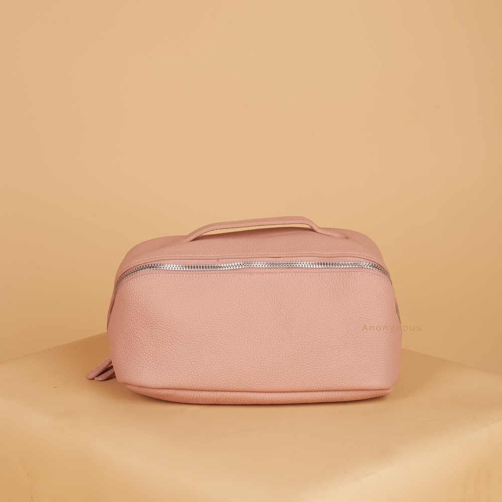 Anonymous Cosmo Cosmetic Pouch Grained Leather (No Brand)