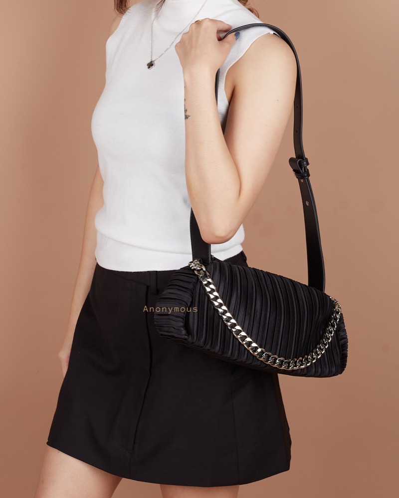 Anonymous Celci Satin Shoulder Bag (No Brand)