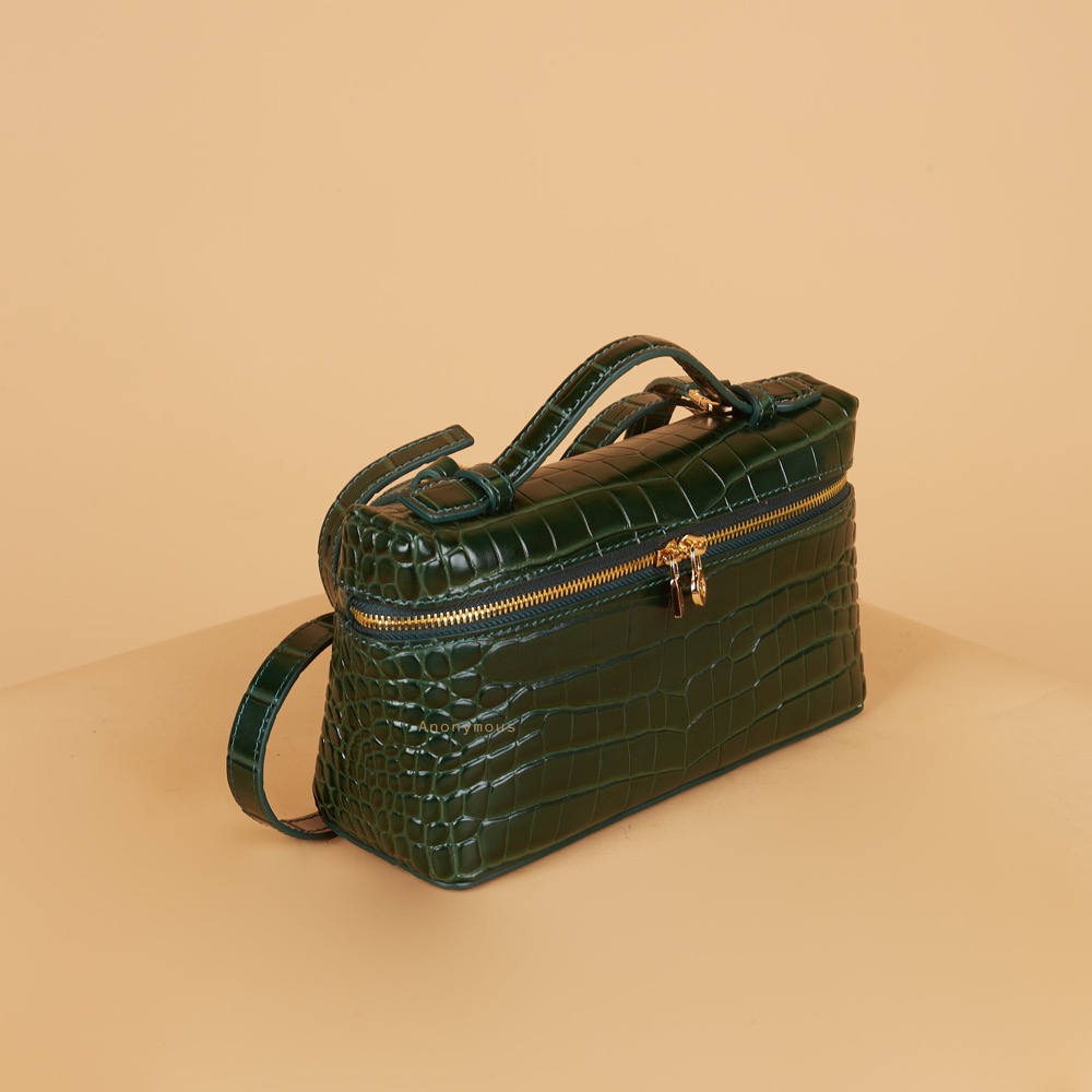 Anonymous Lola Bag L19 Croco Embosse Leather No Brand (Tas Kulit)