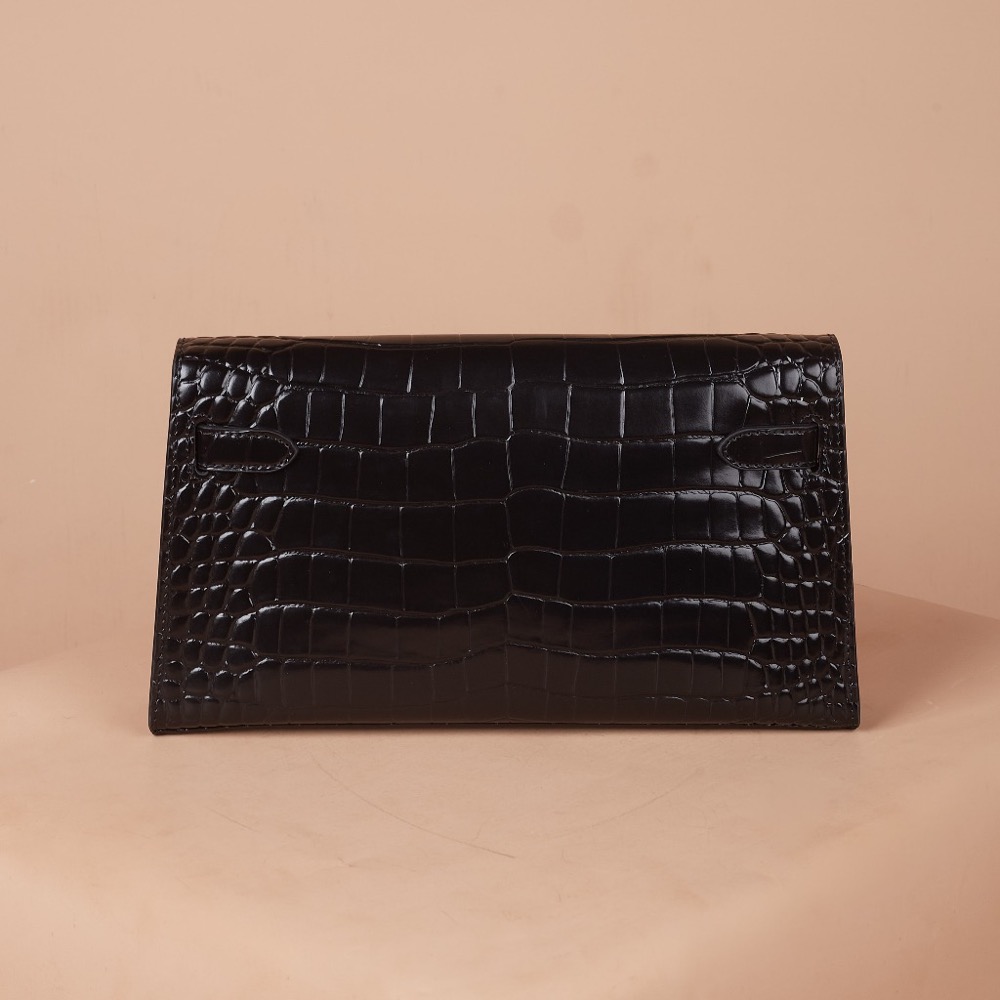 Anonymous Brielle Croco Embossed Double Strap Bag (No Brand)