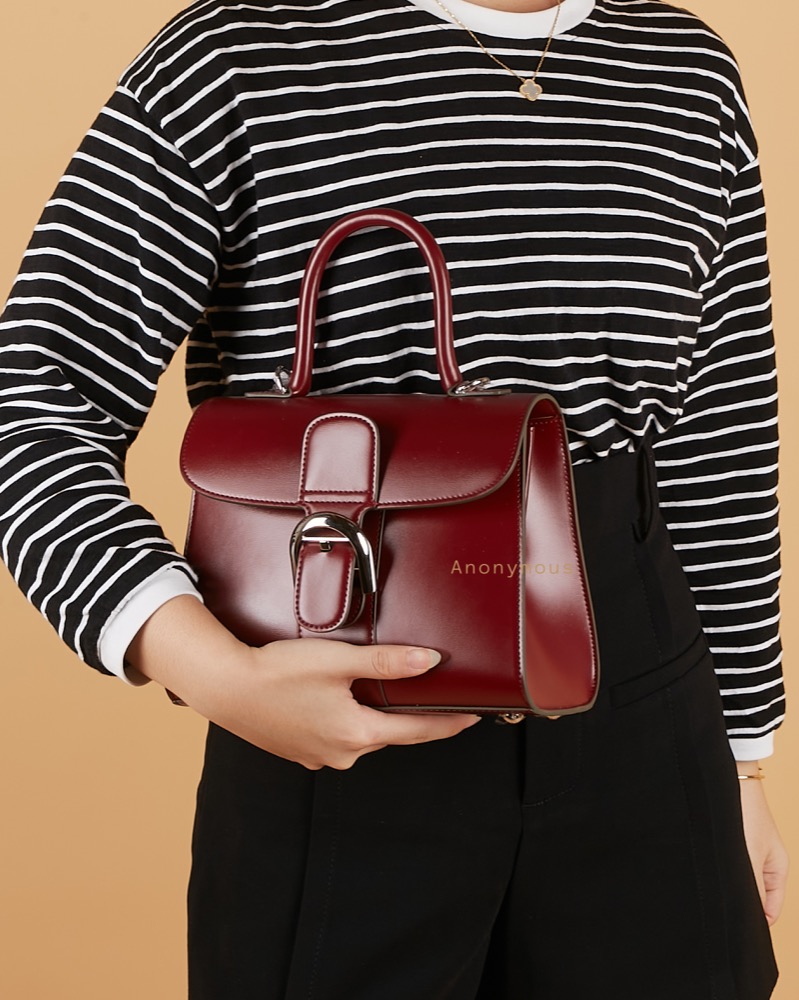 Anonymous Duma Top Handle Bag Box Leather No Brand (Tas Kulit)