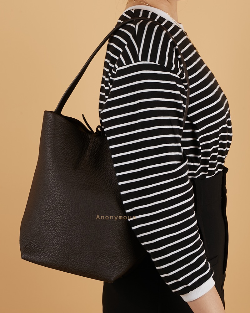 Anonymous Mica Tote Bag Small Grained Leather No Brand (Tas Kulit)