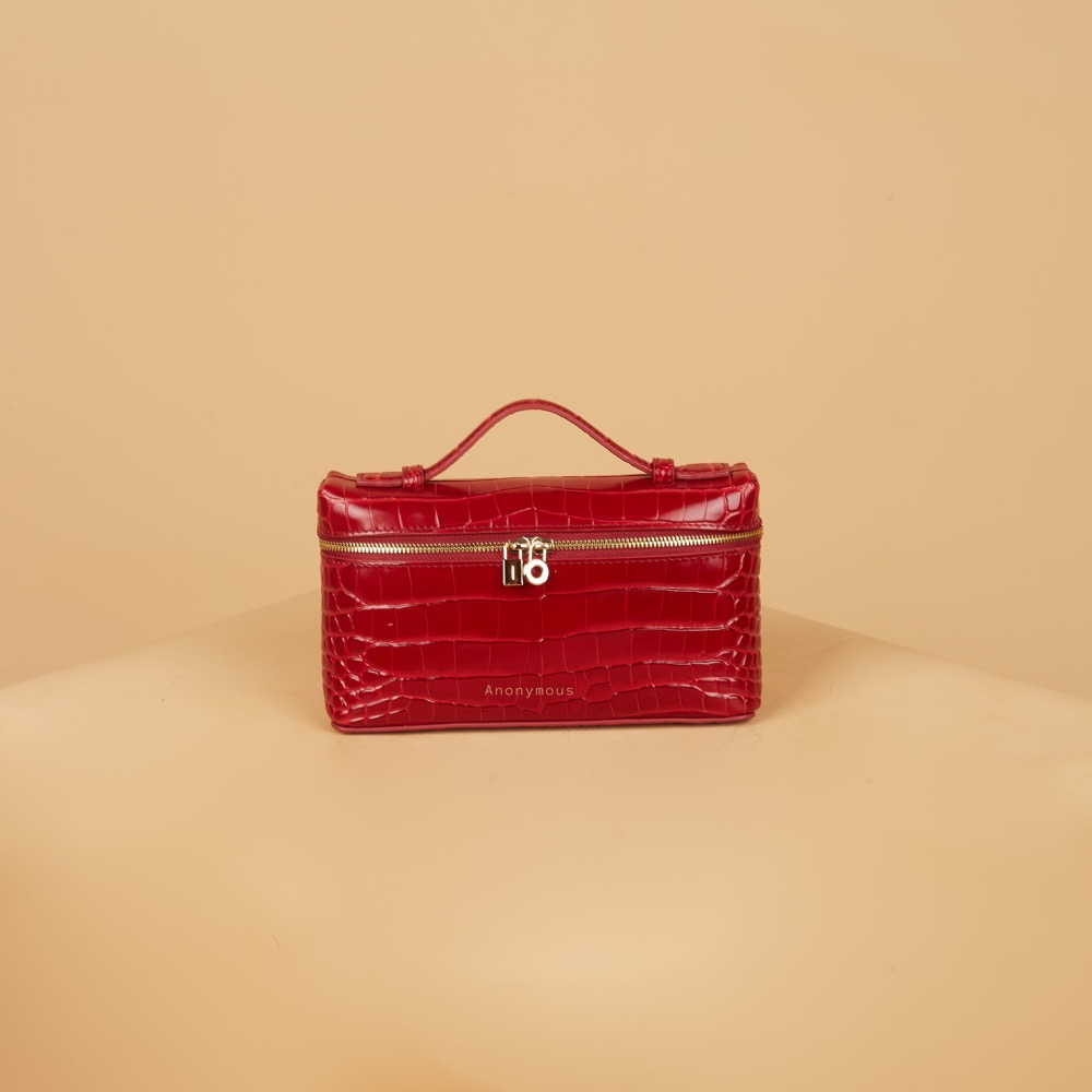 Anonymous Lola Bag L19 Croco Embosse Leather No Brand (Tas Kulit)