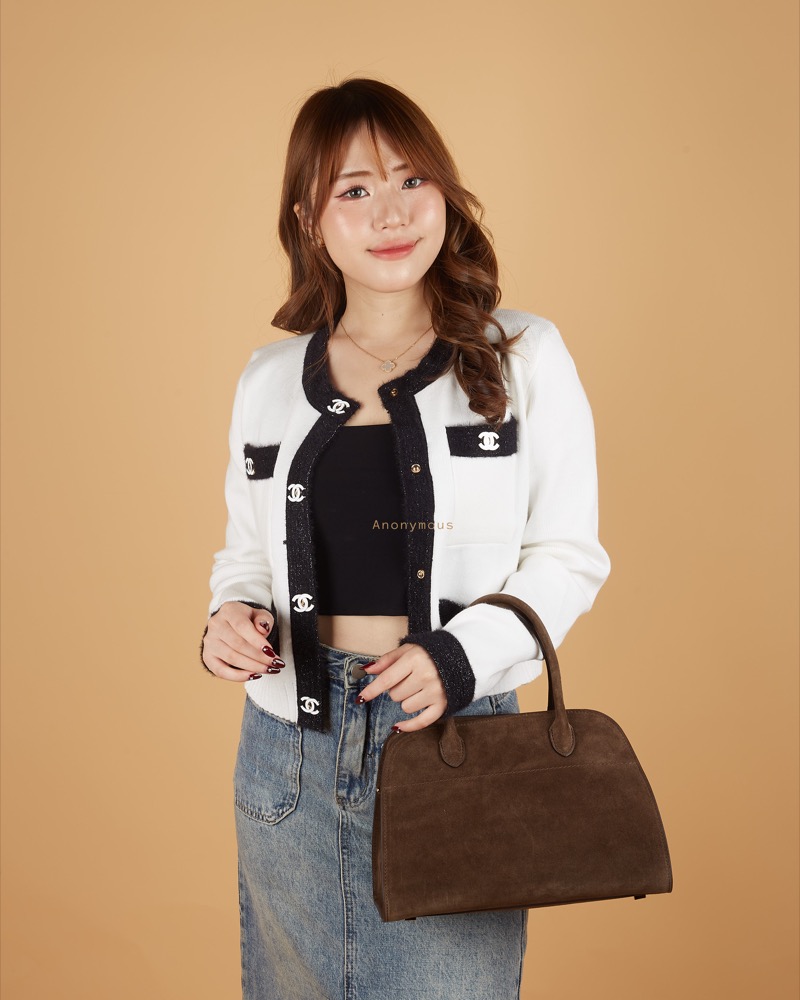 Anonymous Monthy Tote Bag 26 Suede Leather No Brand (Tas Kulit)