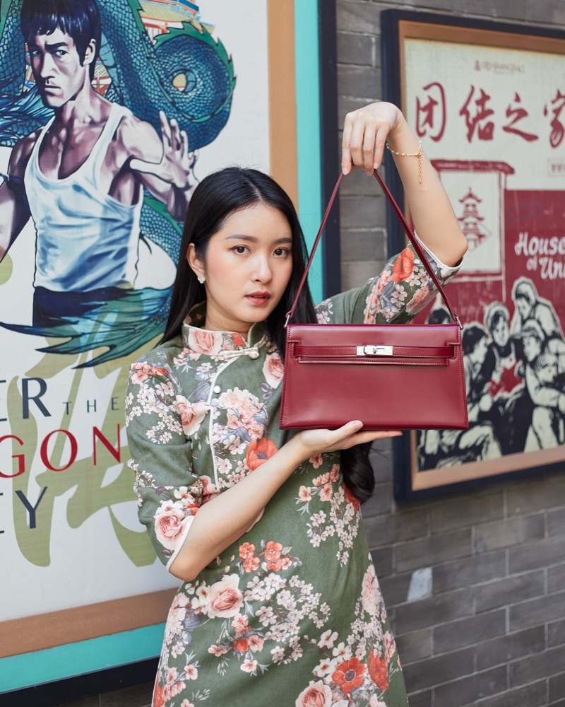 Anonymous Brielle Double Straps Bag Bag 27.5 Box Leather No Brand (Tas Kulit)