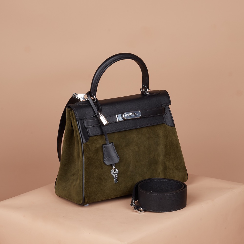 Anonymous Cara Bag K28 Swift Suede Leather GHW No Brand (Tas Kulit)