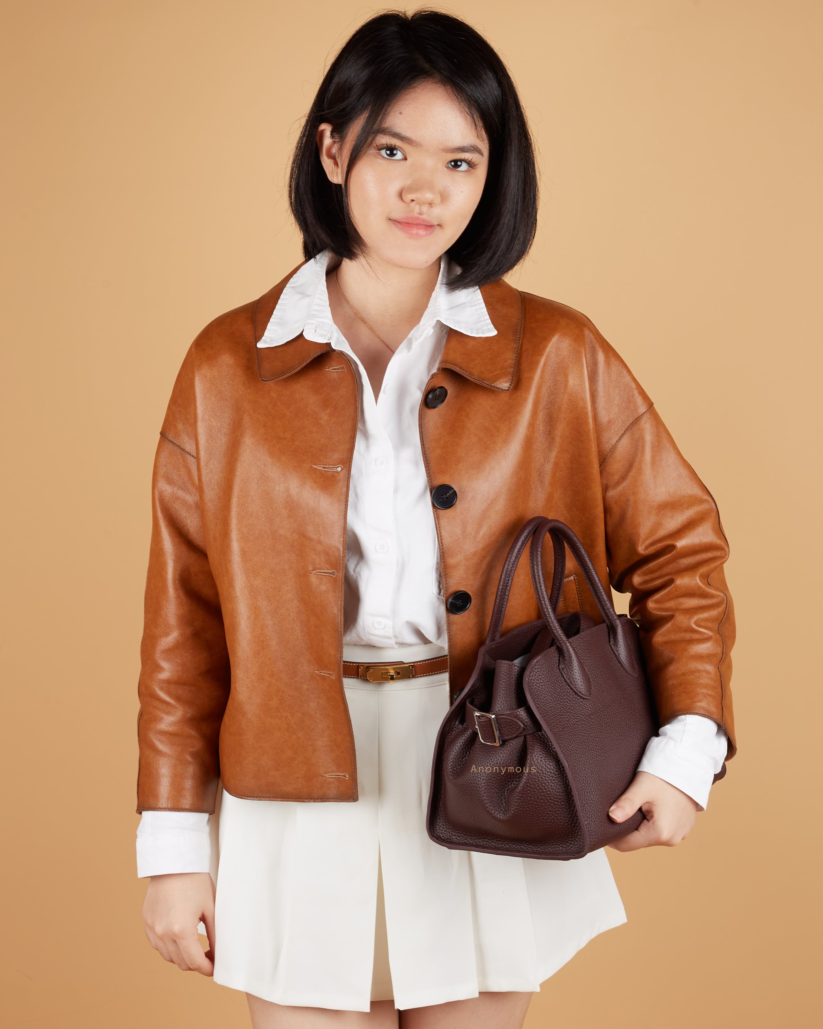 Anonymous Monthy Tote Bag 26 Togo Leather No Brand (Tas Kulit)