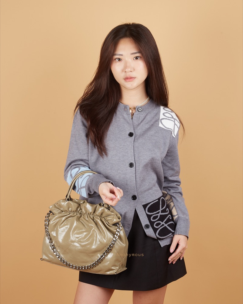 Anonymous C'est Lavie Drawstring Bag Leather No Brand (Tas Kulit)