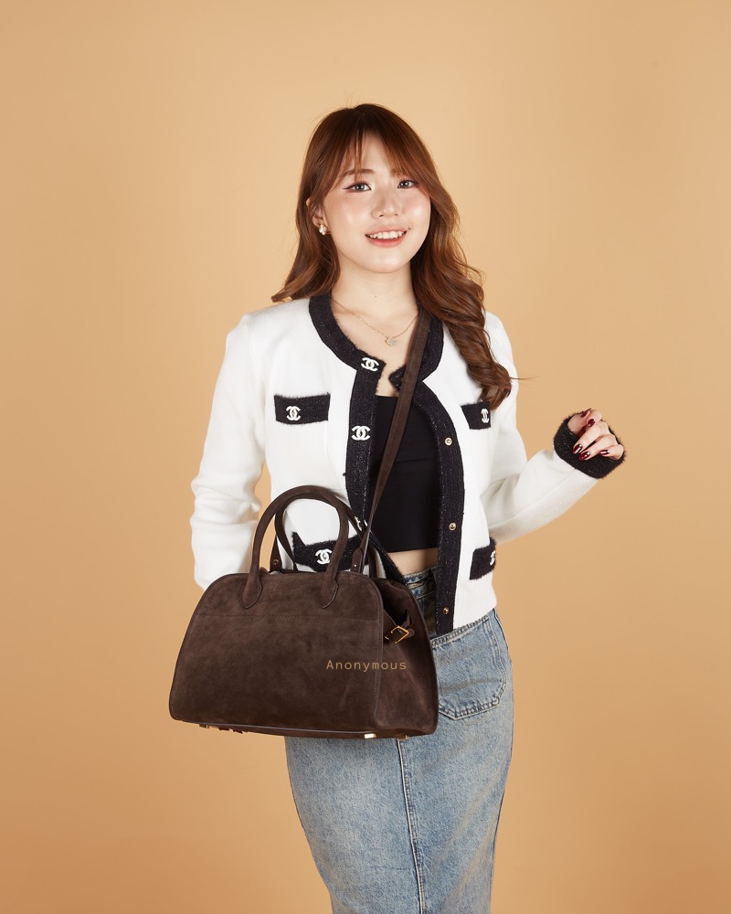 Anonymous Monthy Tote Bag 30 Suede Leather No Brand (Tas Kulit)