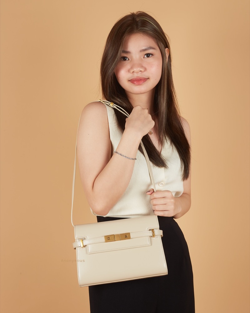 Anonymous Gotham Sling Bag Box Leather No Brand (Tas Kulit)
