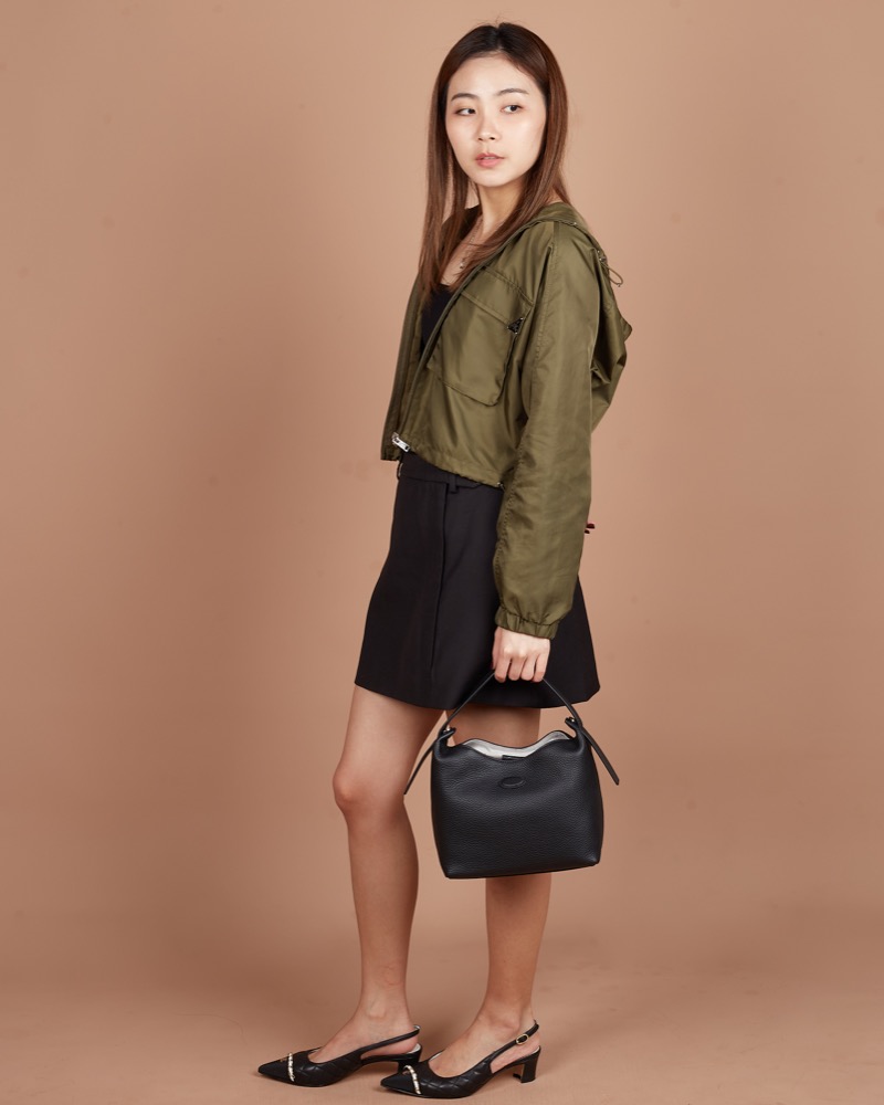 Anonymous Eloise Hobo Bag Grained Leather No Brand (Tas Kulit)