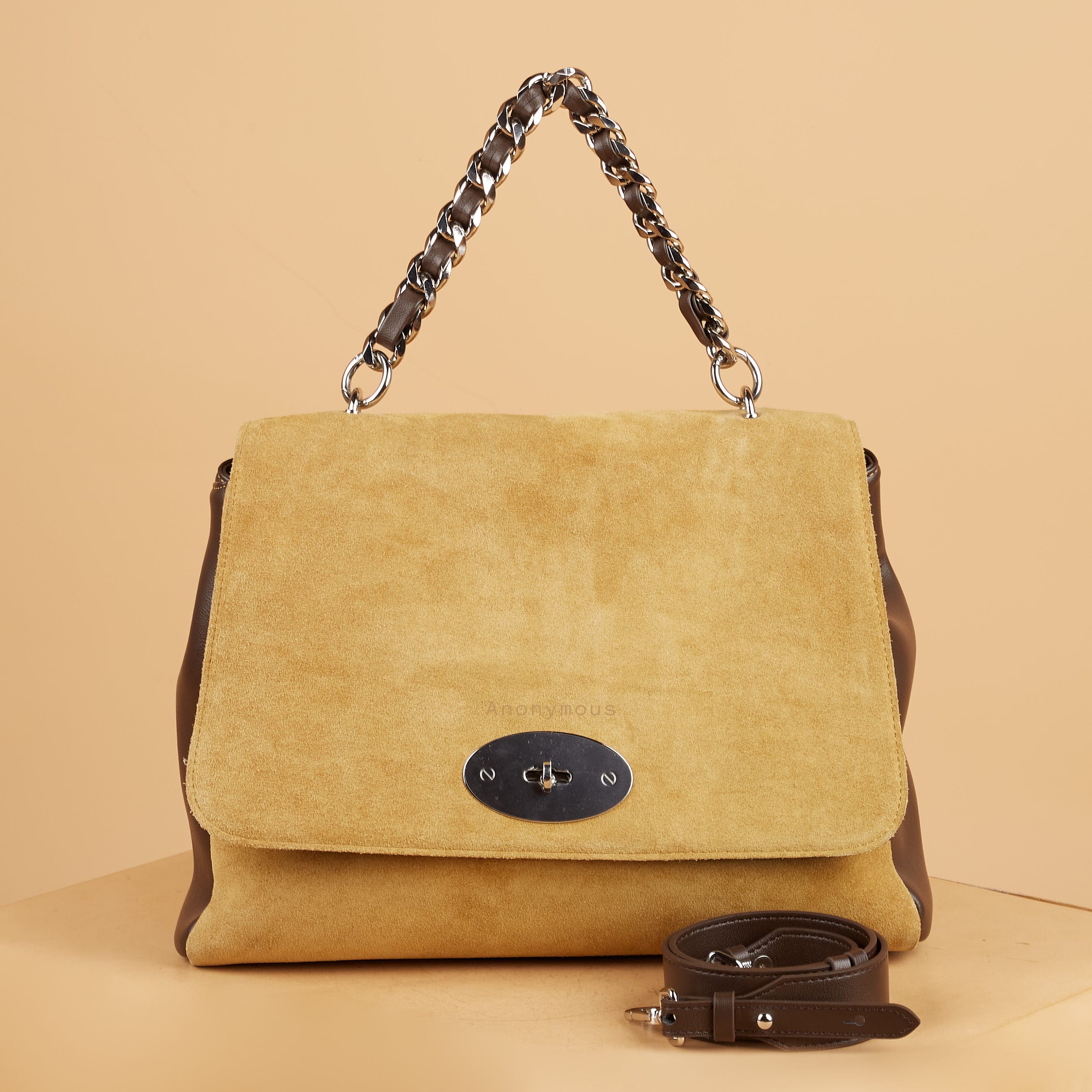 Anonymous Isla Double Straps Swift Suede Leather (No Brand)