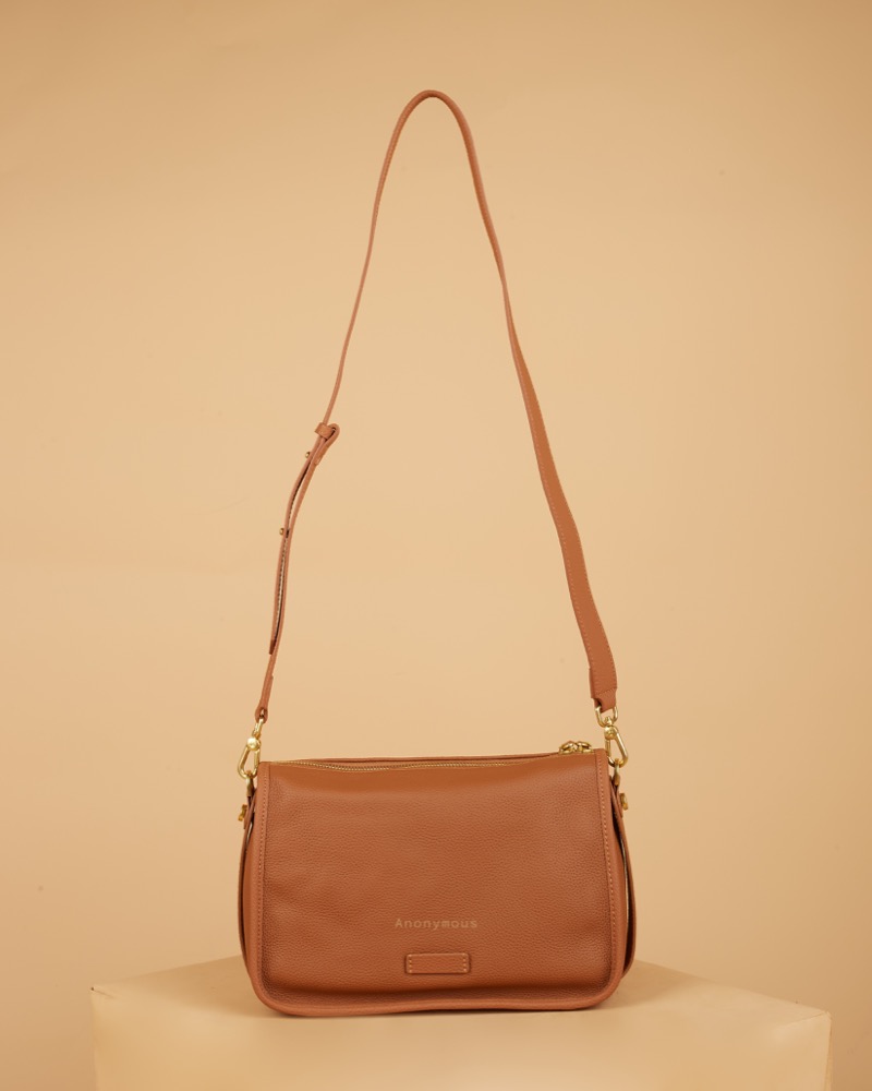 Anonymouse Vicky Messenger Bag Grained Leather No Brand (Tas Kulit)