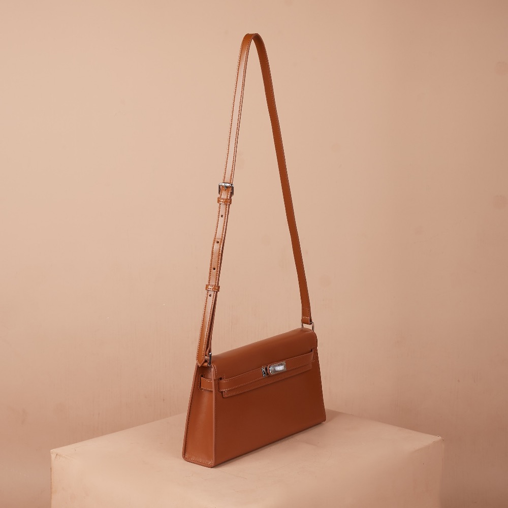 Anonymous Brielle Double Straps Bag Bag 27.5 Box Leather No Brand (Tas Kulit)