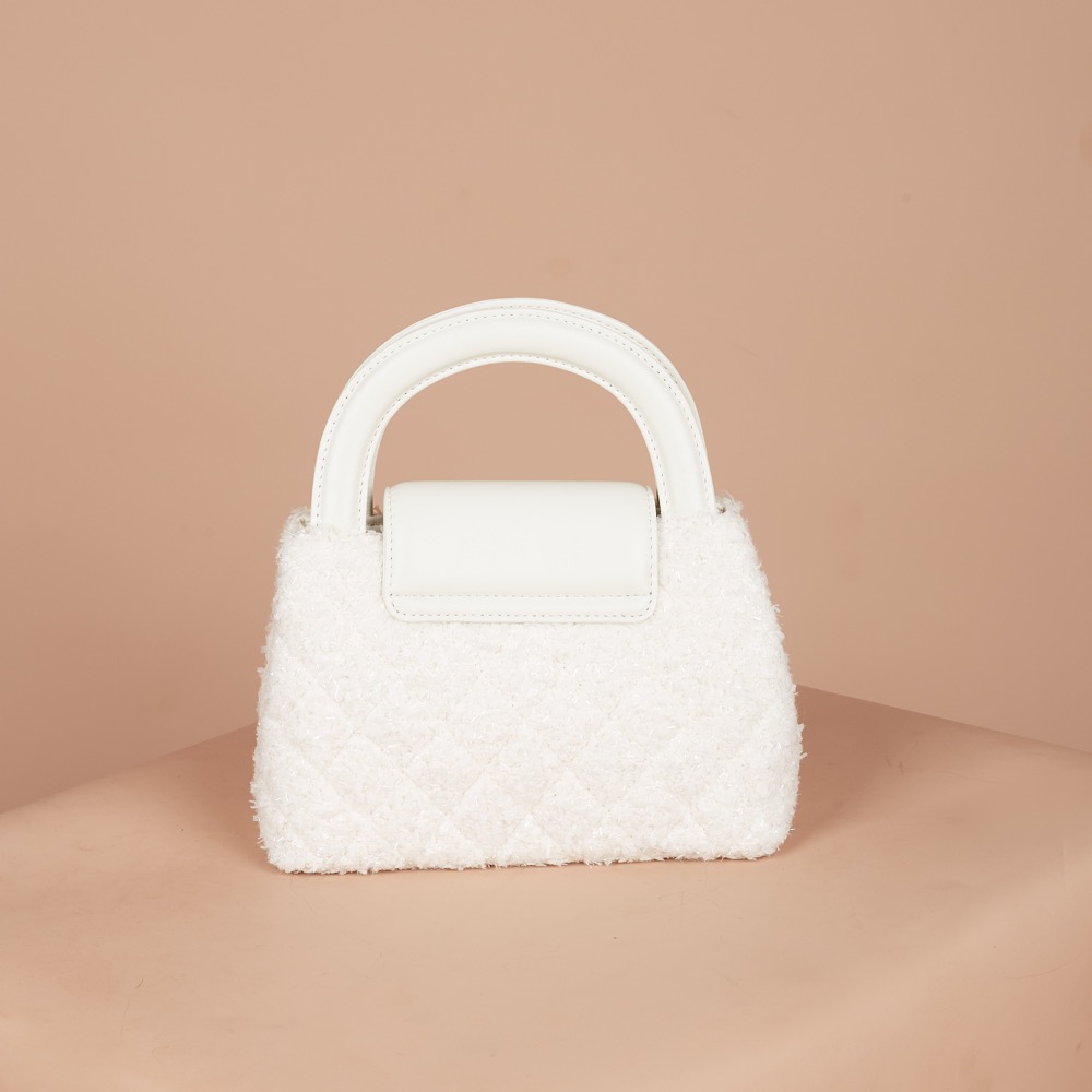 Anonymous Carla Tweed Wool Top Handle No Brand (Tas Kulit)