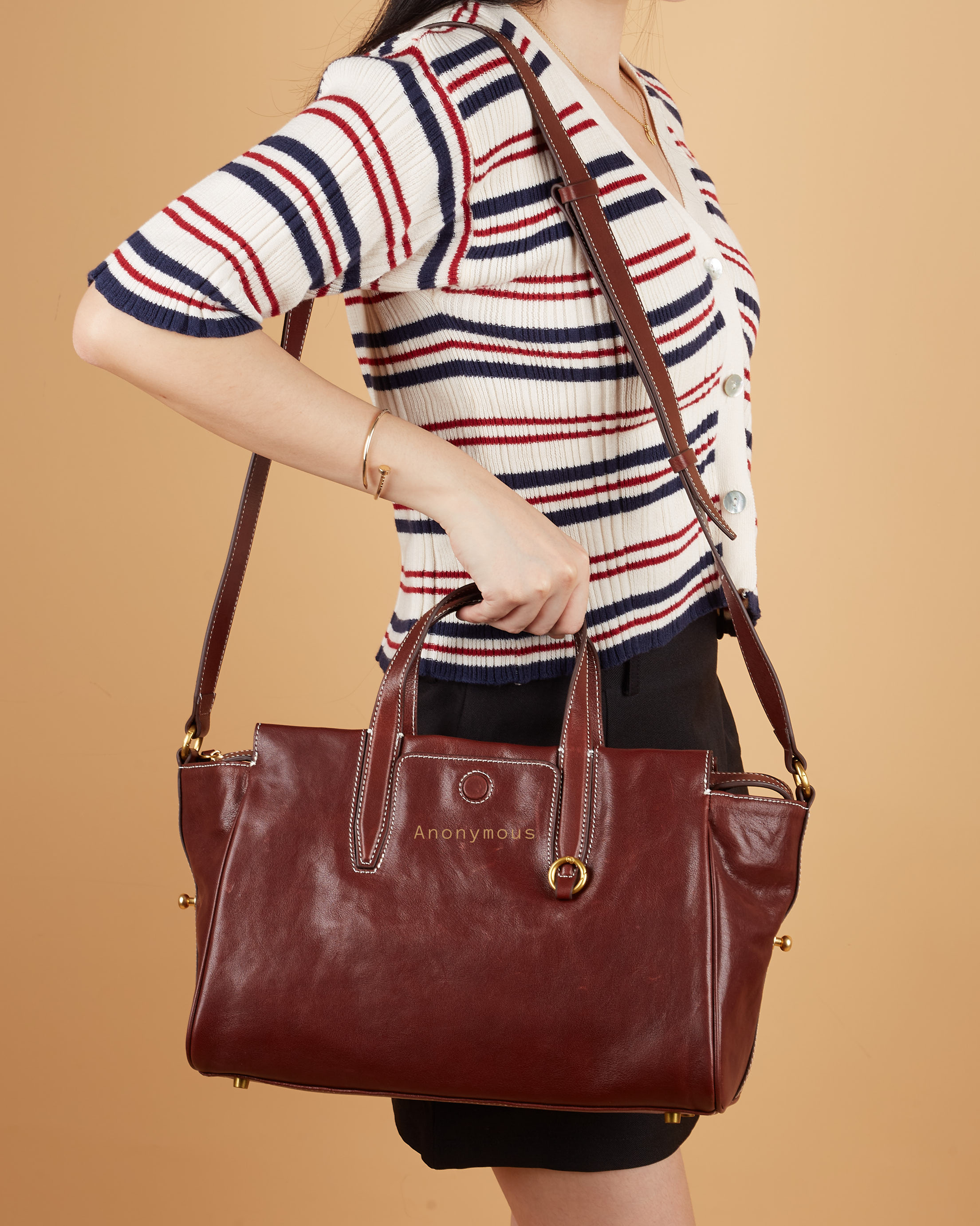 Anonymous Blaire Top Handle Calfskin Leather GHW No Brand (Tas Kulit)