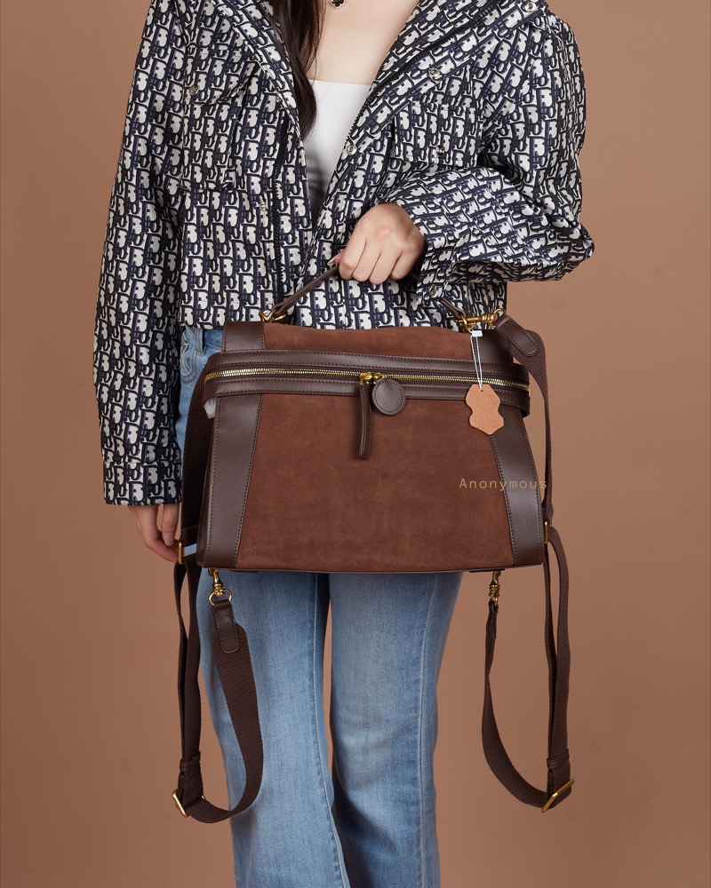 Anonymous Cilla Double Straps 32 Suede Leather No Brand (Tas Kulit)