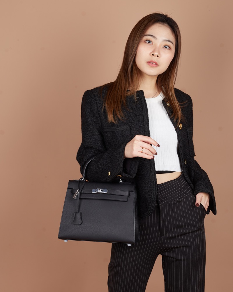Anonymous Cara Bag K28 Taiga Leather GHW (NST) No Brand (Tas kulit)
