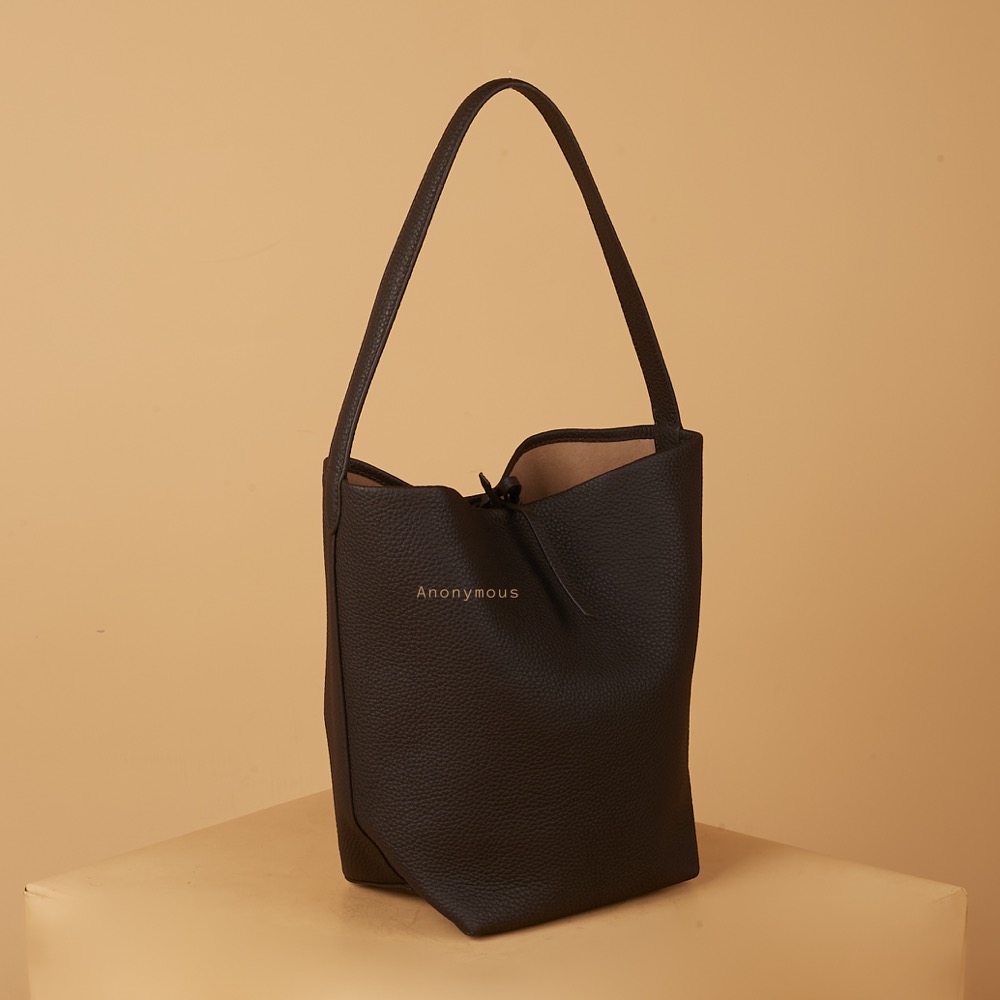 Anonymous Mica Tote Bag Small Grained Leather No Brand (Tas Kulit)