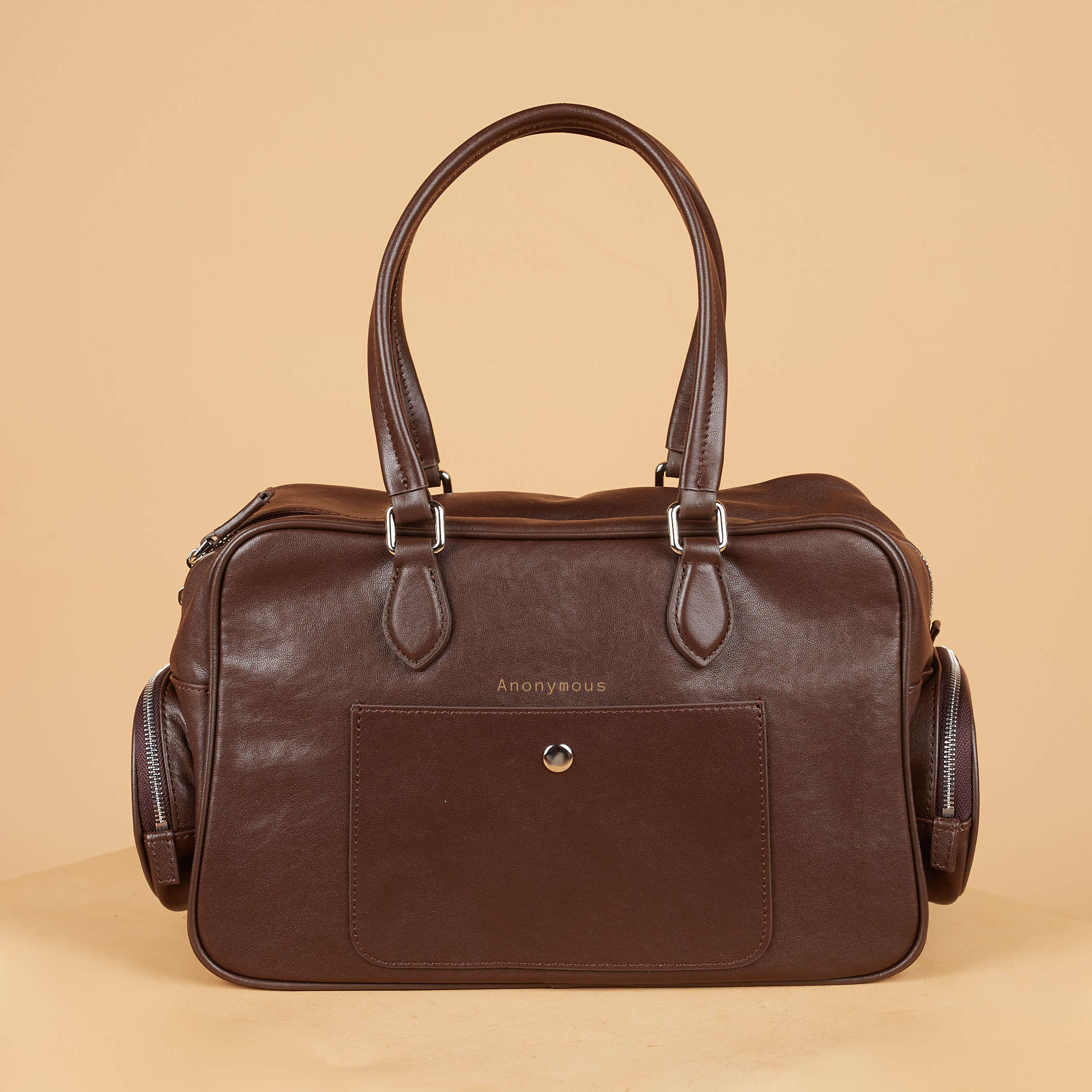 Anonymous Vanda w/ 2 Pockets Swift Leather PHW No Brand (Tas Kulit)