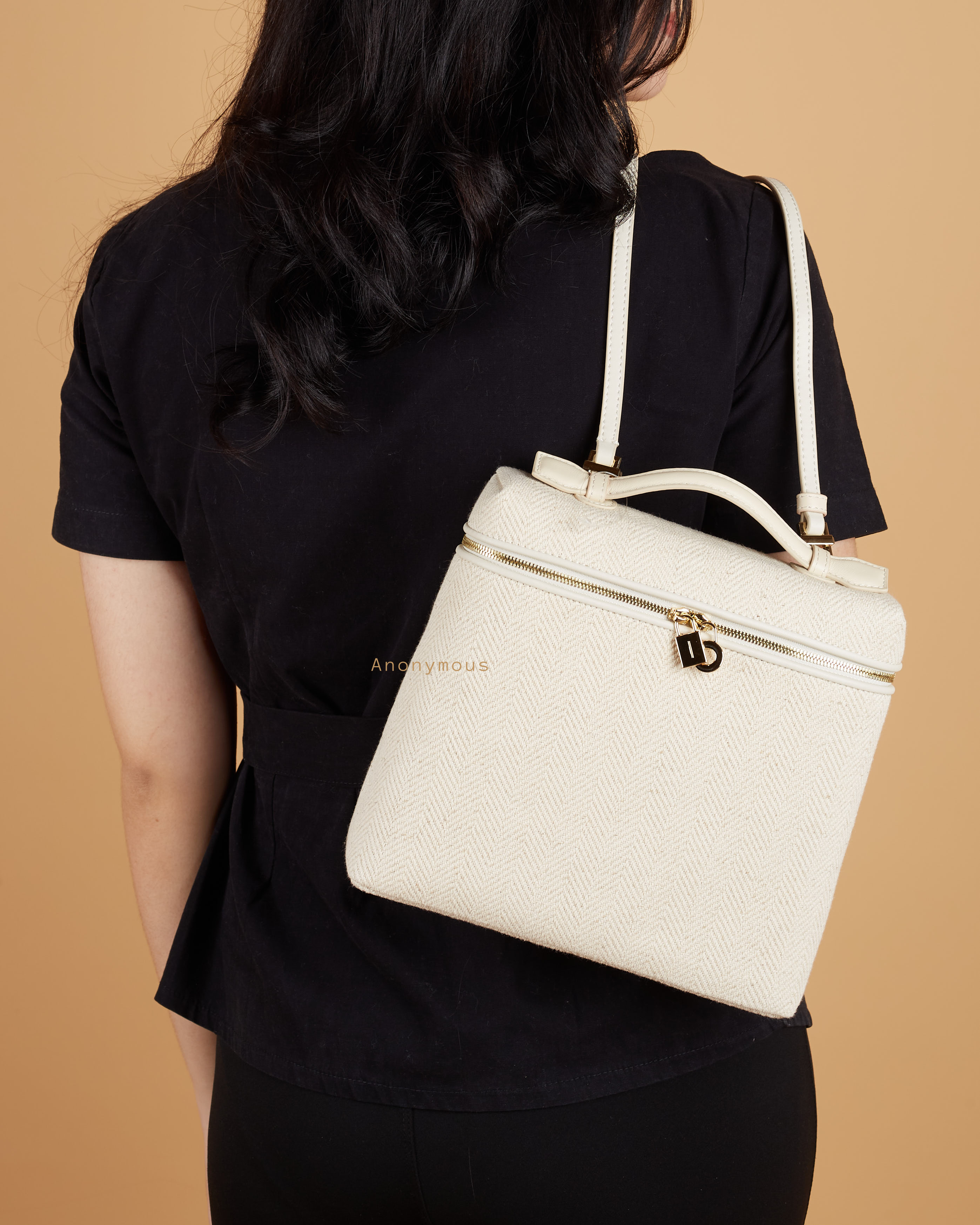 Anonymous Louise Back Pack L22 ZigZag Pattern GHW No Brand (Tas Kulit)