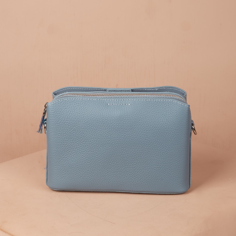 Anonymous Clara Sling Bag Double Straps Grained Leather No Brand (Tas Kulit)