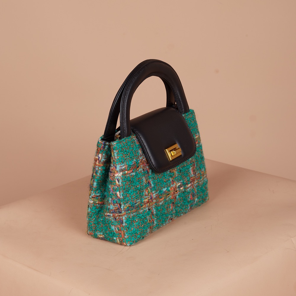 Anonymous Carla Tweed Wool Top Handle No Brand (Tas Kulit)
